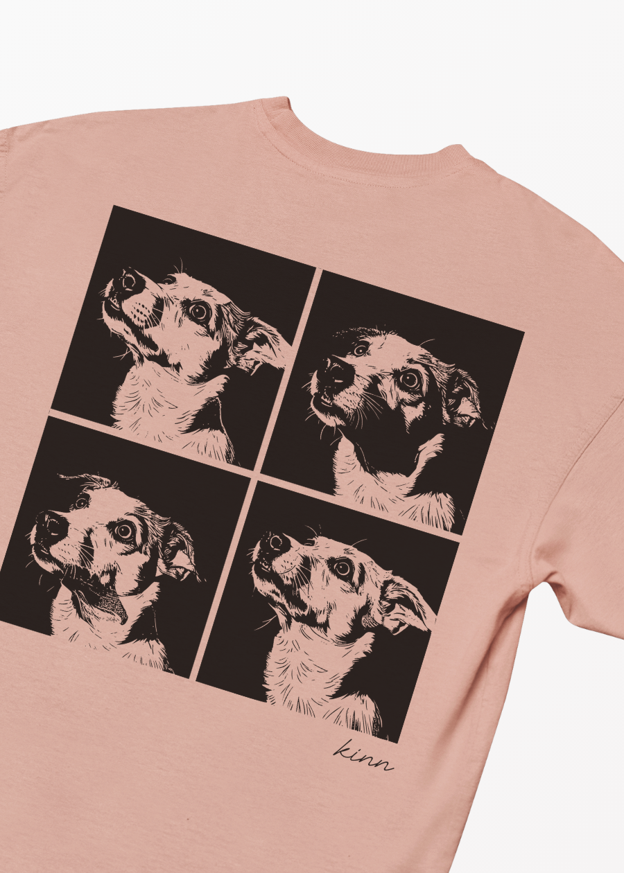 Polera 4 Frame Mestizo Bicolor Pelo Corto