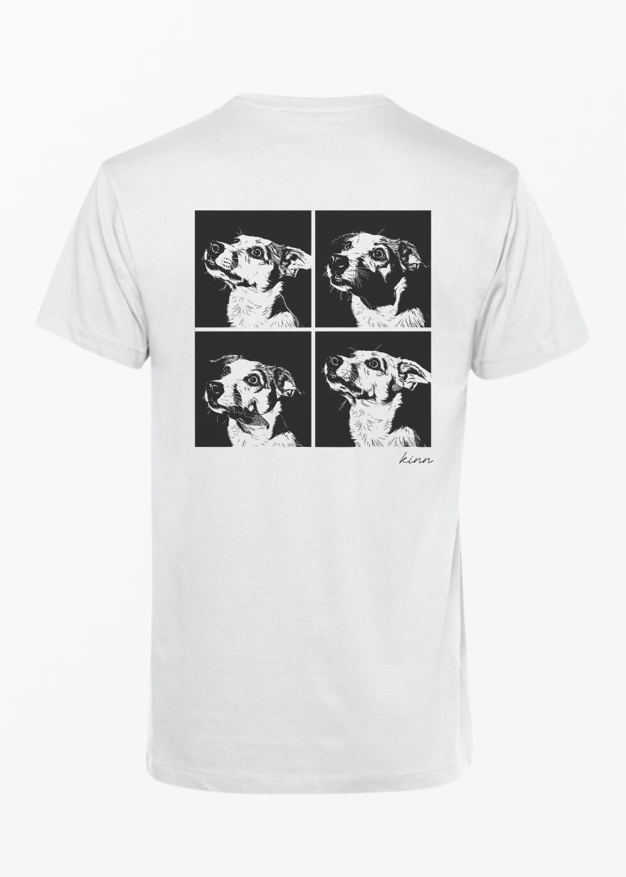 Polera 4 Frame Mestizo Bicolor Pelo Corto