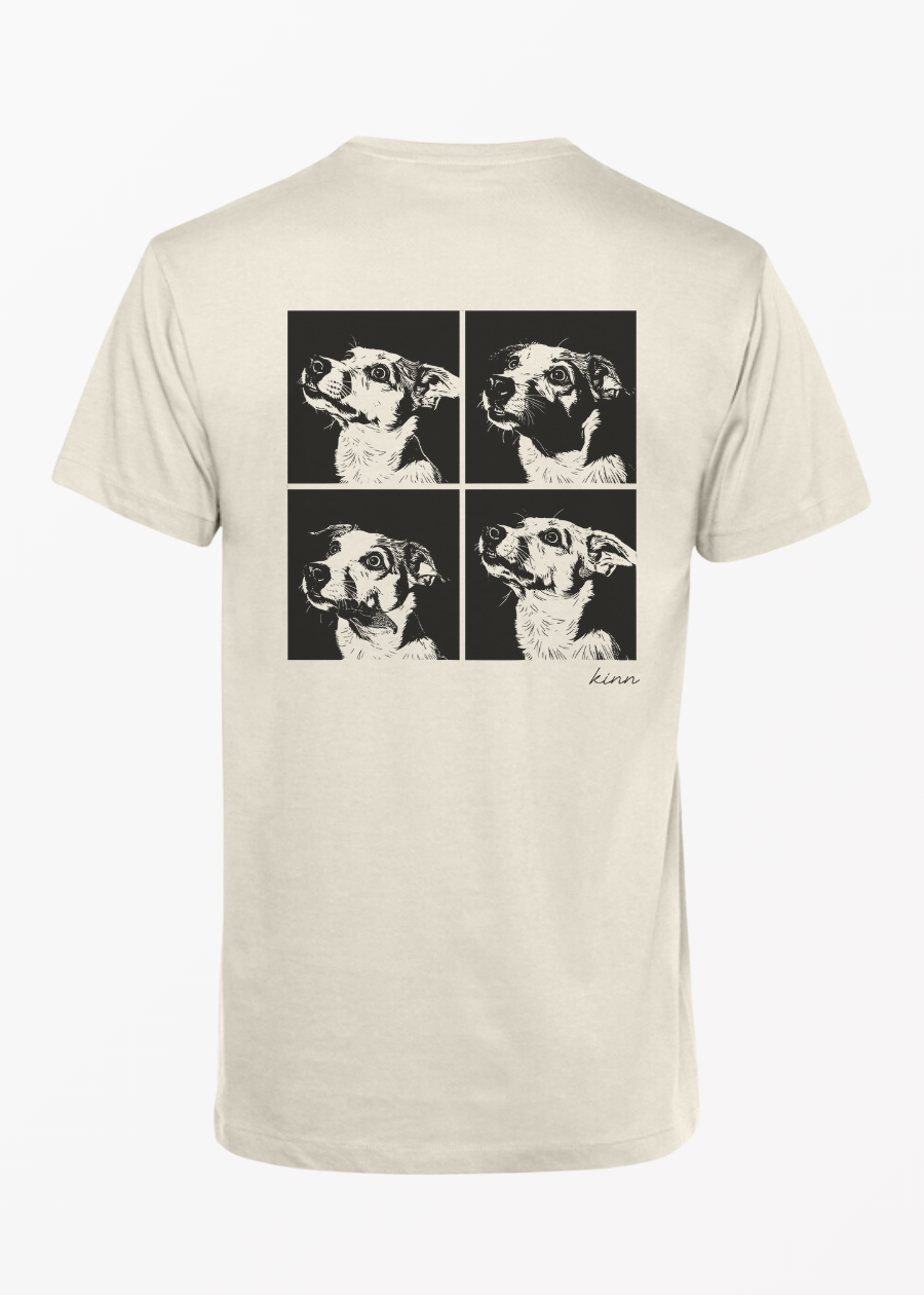 Polera 4 Frame Mestizo Bicolor Pelo Corto
