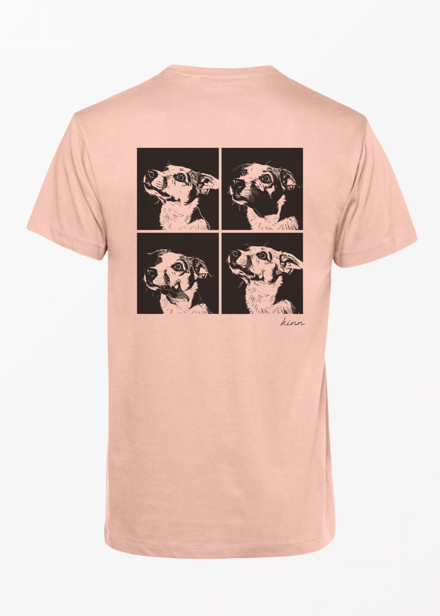 Polera 4 Frame Mestizo Bicolor Pelo Corto