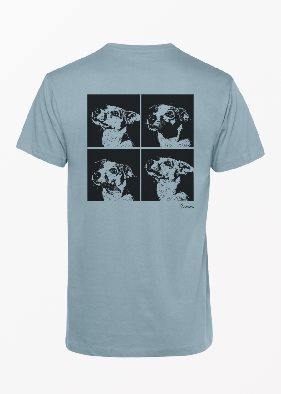 Polera 4 Frame Mestizo Bicolor Pelo Corto